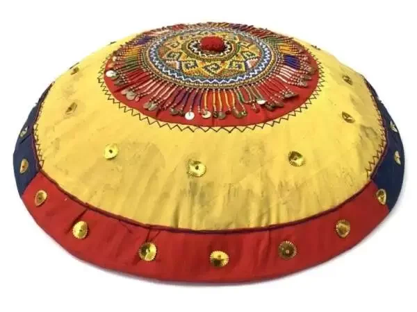 Sun Hat 560mm Sa Ong Sa-ong Beads Weaving Aged Harvest Field Dayak Borneo