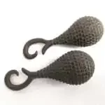 Fruit Earring (1 Pair) Traditional Ear Weight Dangle Jewelry Dayak Body Piercing Borneo Jackfruit