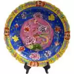 Peranakan Ceramic Plate Large XL 460mm Dish Kitchen Ware Asian Chinese Porcelain