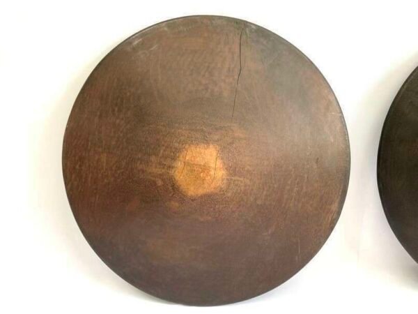 Gold Pan (1 Pair) 390mm Wooden Ironwood Tray Bowl Panning Placer Mining Traditional Excavating Mineral