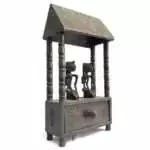 Traditional House 450mm Rumah Bolon Batak Cupboard Drawer Jewelry Container Statue Figurine Furniture