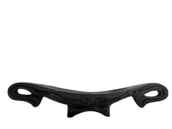 Tribal Tray 390mm Wooden Bowl Kayan Tribe Dining Set Jewelry Dayak Dyak Sculpture Basin