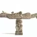 Batak Chair 580mm Child Children Stool Bench Wood Carving Sculpture Statue Animal Pony Horse