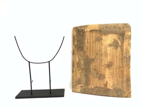 #8 Wall Artifact (410mm x 335mm) Tongkonan Toraja Old Wall Panel Painting Drawing Wood Carving