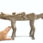 Child Stool 600mm Batak Chair Children Bench Wood Carving Sculpture Statue Animal Pony Horse